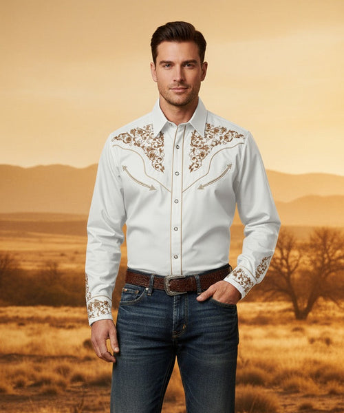 Texas Cowboy White shirt