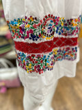 San Antonino Embroidered Deshilado Dress