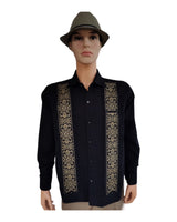 Men's Guayabera Riviera Black