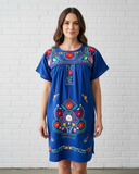 Puebla Royal Blue Dress