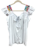 María Handmade Black Blouse