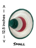 Mexican Sombrero Straw Hat Tricolor