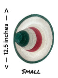 Mexican Sombrero Straw Hat Tricolor