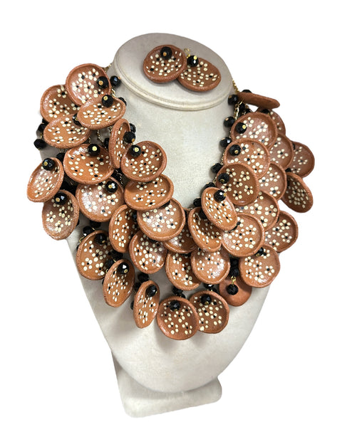 Mexican Barro Plates Necklace