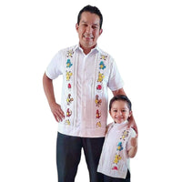 Men's Guayabera Pokemon White