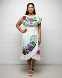 Maria Bonita slit dress - Cielito Lindo