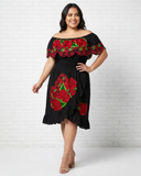 Maria Bonita slit dress - Cielito Lindo