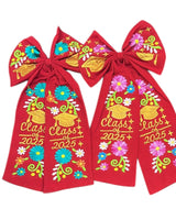Graduation Embroidered bow