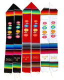 Serape Floral Embroidered Graduation Stole 2025