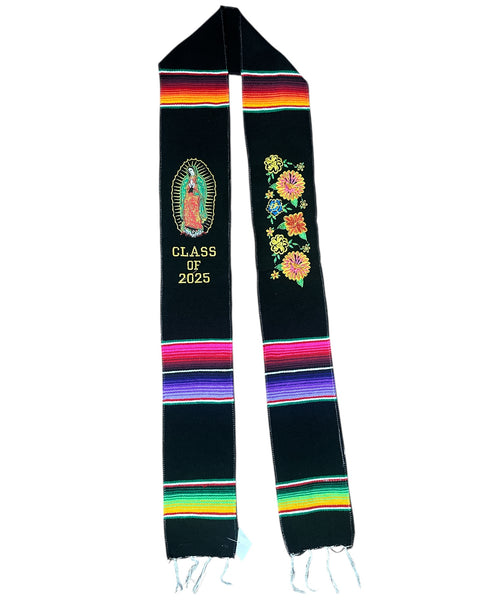 Serape Guadalupe Embroidered Graduation Stole 2025