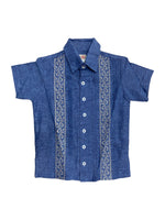 Boys Guayabera Denim