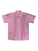 Boys Guayabera Pink