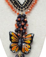 Butterfly Necklace & Earrings Set Monarch
