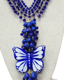 Butterfly Necklace & Earrings Set Talavera