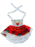 Mexican Romper Corazones Red