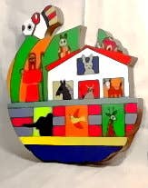 Handpainted Noah’s Ark Wall Decor