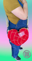 Concha "Corazon" Heart Crossbody / Backpack Combo Bag