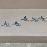 Set of 5 Metal Birds Metal Art Wall Decor