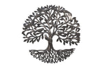 Tree of Life with Bird on Trunk Metal Art Wall Decor 23"