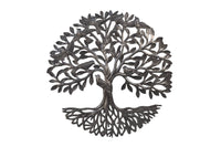 Tree of Life with Bird on Trunk Metal Art Wall Decor 23"