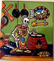 Decorative Tile Skeleton Cook