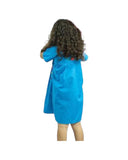 Mexican Puebla Dress for Girls Blue