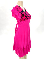 Mitla Oaxaca Dress Pink & Black