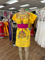 Puebla Dress Yellow