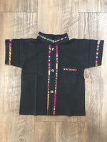 Coralillo Guayabera for Boys Black