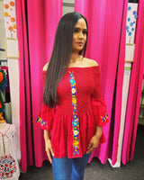 Diana Off the Shoulder Bell Sleeves Blouse
