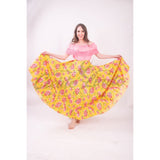 Mexican Folklorico Yellow Floral Skirt