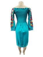 Sisal Floral Embroidered Dress