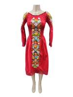 Sisal Floral Embroidered Dress