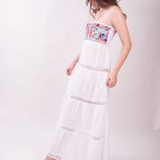 Vallarta White Strapless Maxi Dress