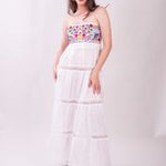 Vallarta White Strapless Maxi Dress