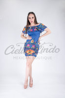 Stamped Mexican Dress Bonita - Cielito Lindo