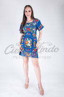 San Miguel Fine Dress Royal blue - Cielito Lindo