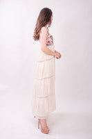 Vallarta Cream Strapless Maxi Dress
