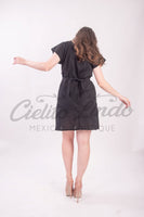 Clara Embroidered Mini Dress