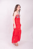 Vallarta Red Strapless Maxi Dress