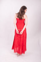 Vallarta Red Strapless Maxi Dress