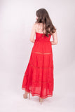 Vallarta Red Strapless Maxi Dress