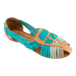 Mexican Turquoise Leather Huaraches Sandals