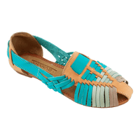Mexican Turquoise Leather Huaraches Sandals
