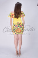 Stamped Mexican Dress Bonita - Cielito Lindo