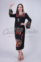 La Mexicana Handmade Embroidered Dress - Cielito Lindo