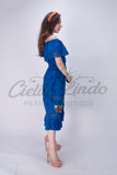 Off the Shoulder Victoria Dress Royal Blue - Cielito Lindo