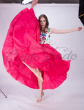 Mexican Folklorico Hot Pink Solid Skirt - Cielito Lindo