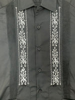Mexican Guayabera for Babies & Boys Black