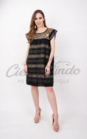 Oaxaca Black Loomed Dress - Cielito Lindo